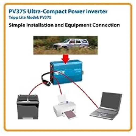 Tripp Lite 375W Ultra Compact Car Power Inverter with 2 Outlets, Blue - NIB - Picture 13 of 15